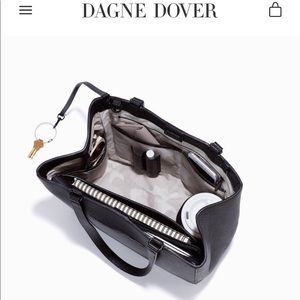 Dagne Dover allyn tote - small - onyx leather
